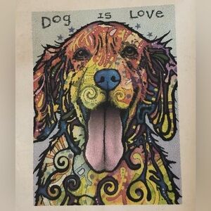 Painting With Diamond “Dog Is Love” Kit Size 60x80cm.